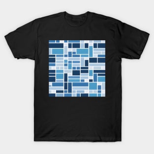 Blue geometric pattern T-Shirt